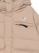 Piumino per bambino k Way Kids beige con design imbottito K6141CW WG9 K-WAY KIDS 