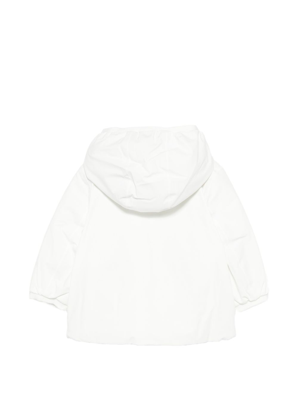 Giacca per neonati K Way Kids bianca con cappuccio e logo ricamato K71338W DA3 K-WAY KIDS 