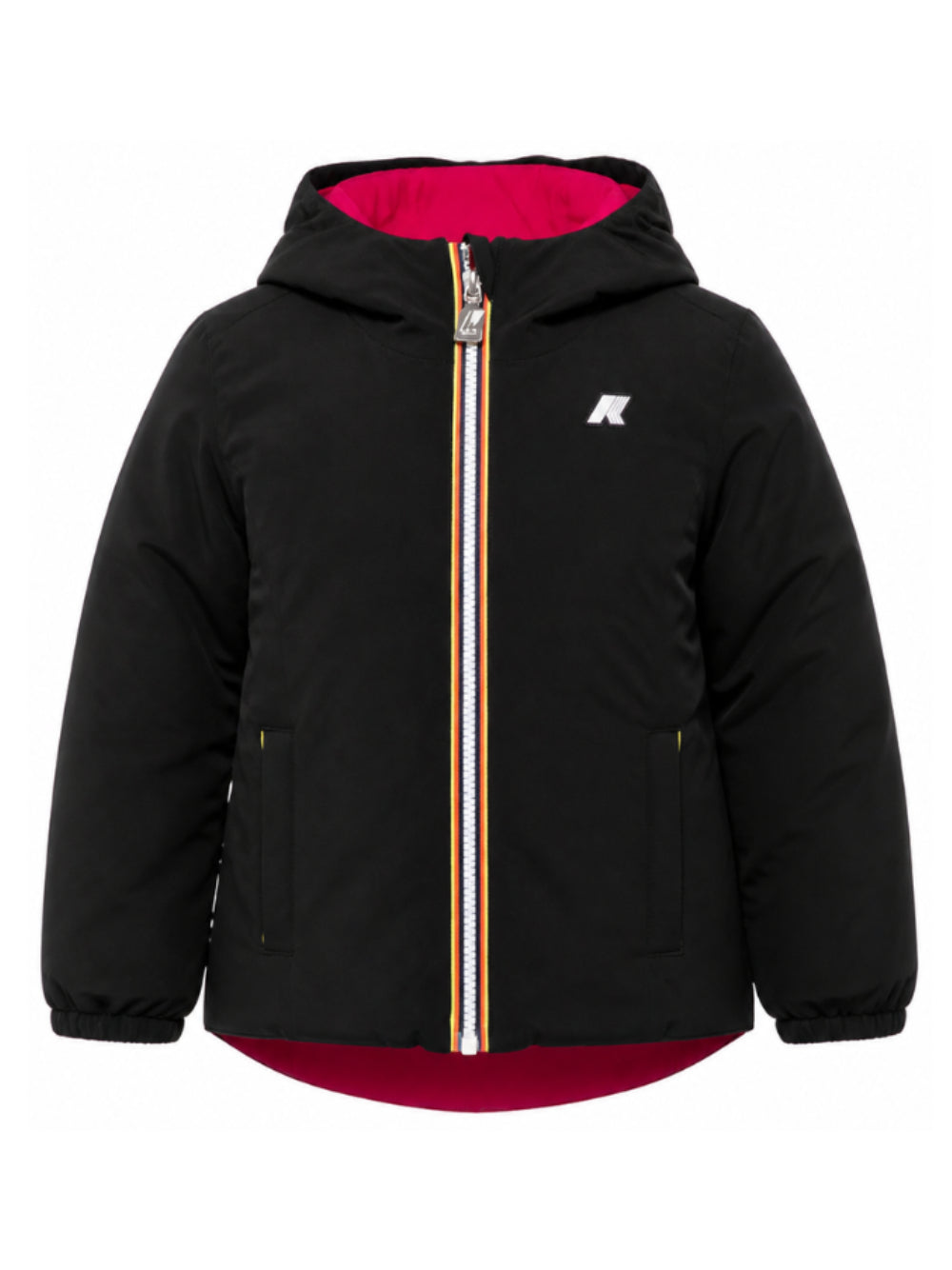 Giubbino per bambina K-WAY Kids nero con logo sul davanti K71339W DCL K-WAY KIDS 