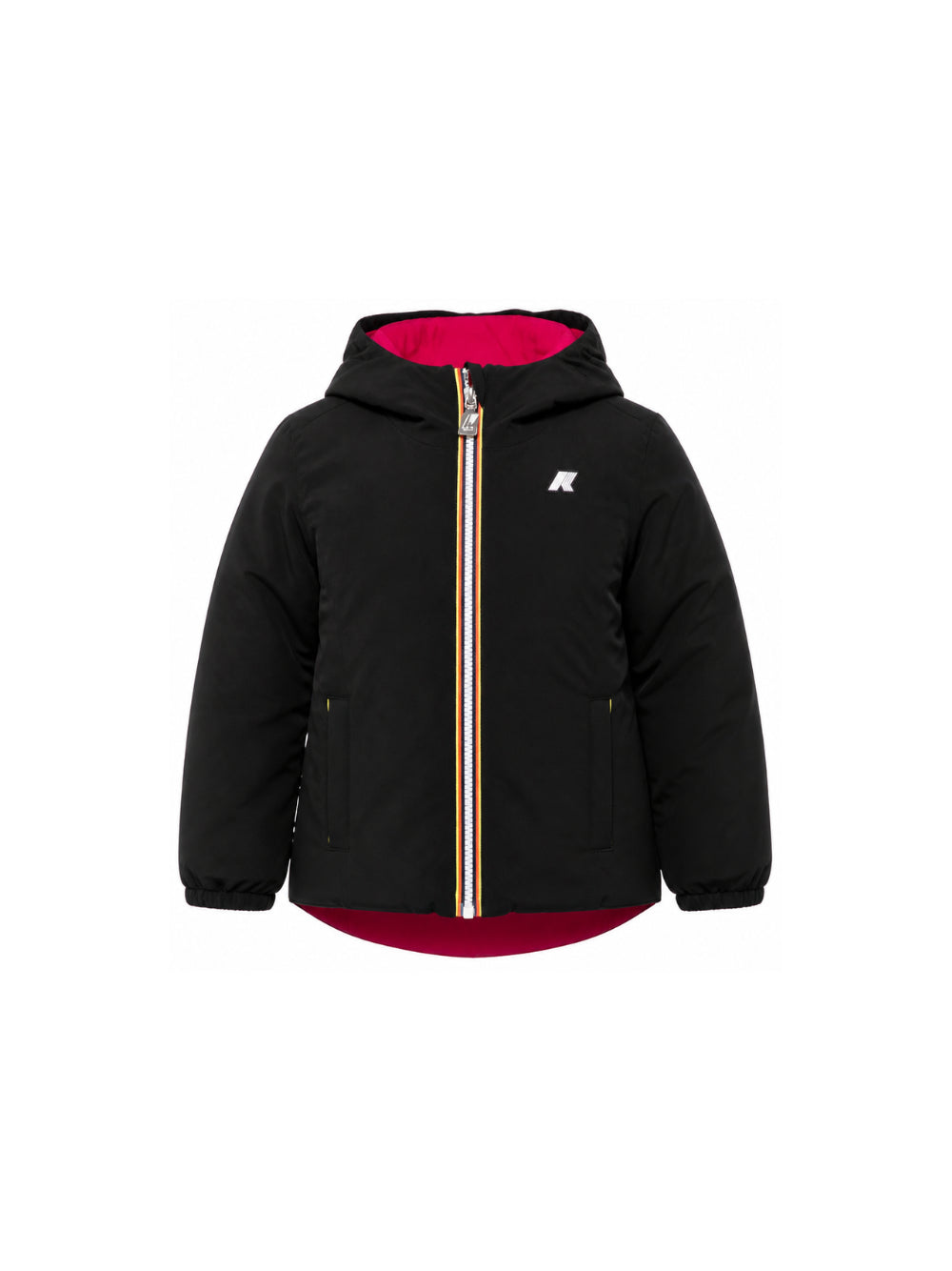 Giubbino per bambina K-WAY Kids nero con logo sul davanti K71339W DCL K-WAY KIDS 