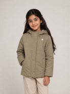 Giacca unisex bambino K-Way Kids beige con toppa logo K7136ZW DC9 K-WAY KIDS 