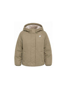 Giacca unisex bambino K-Way Kids beige con toppa logo K7136ZW DC9 K-WAY KIDS 