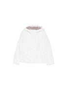 Giacca unisex bambino K-Way Kids bianco con toppa logo<BR/><BR/> K7136ZW DCV K-WAY KIDS 