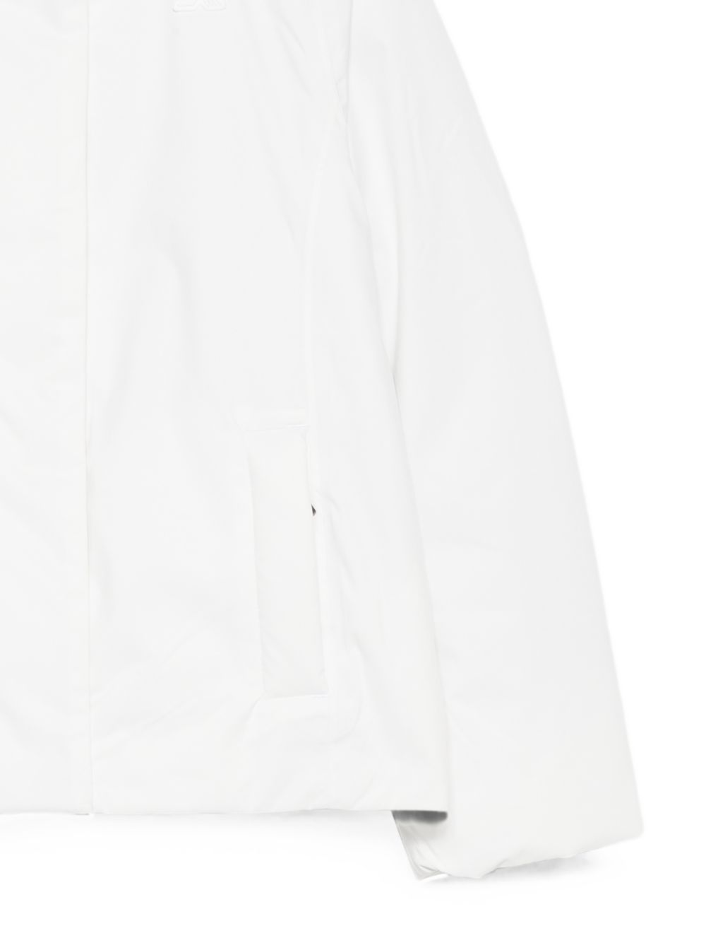 Giacca unisex bambino K-Way Kids bianco con toppa logo<BR/><BR/> K7136ZW DCV K-WAY KIDS 