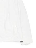Giacca unisex bambino K-Way Kids bianco con toppa logo<BR/><BR/> K7136ZW DCV K-WAY KIDS 