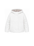 Giacca unisex bambino K-Way Kids bianco con toppa logo<BR/><BR/> K7136ZW DCV K-WAY KIDS 