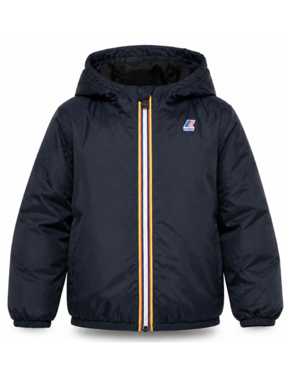 Giubbino per bambini K-WAY Kids blu con logo sul davanti K7141FW K89 K-WAY KIDS 