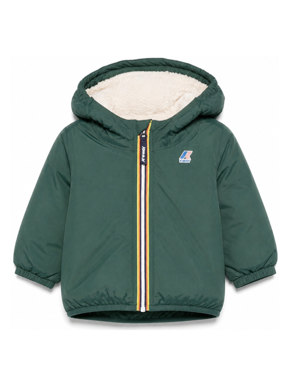 Giacca per neonato K Way Kids verde Le Vrai 4.0 Claude Orsetto K7142RW 228 K-WAY KIDS 