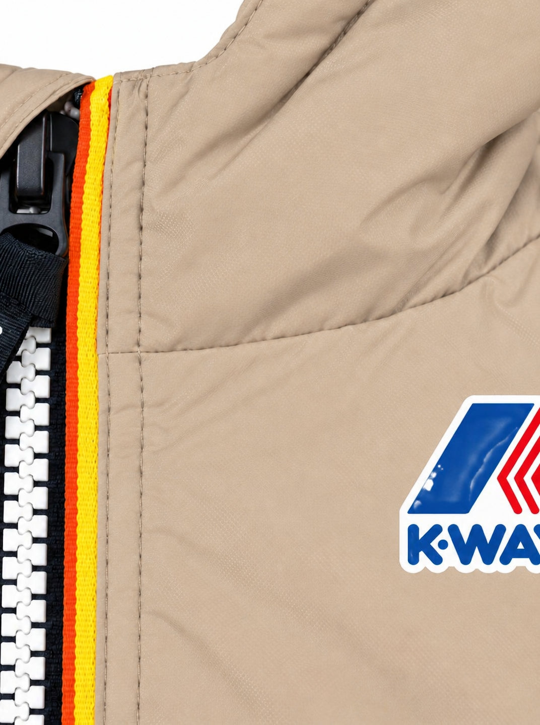 Giubbino per neonati K-Way Kids beige con fodera in pile K7142RW WG9 K-WAY KIDS 