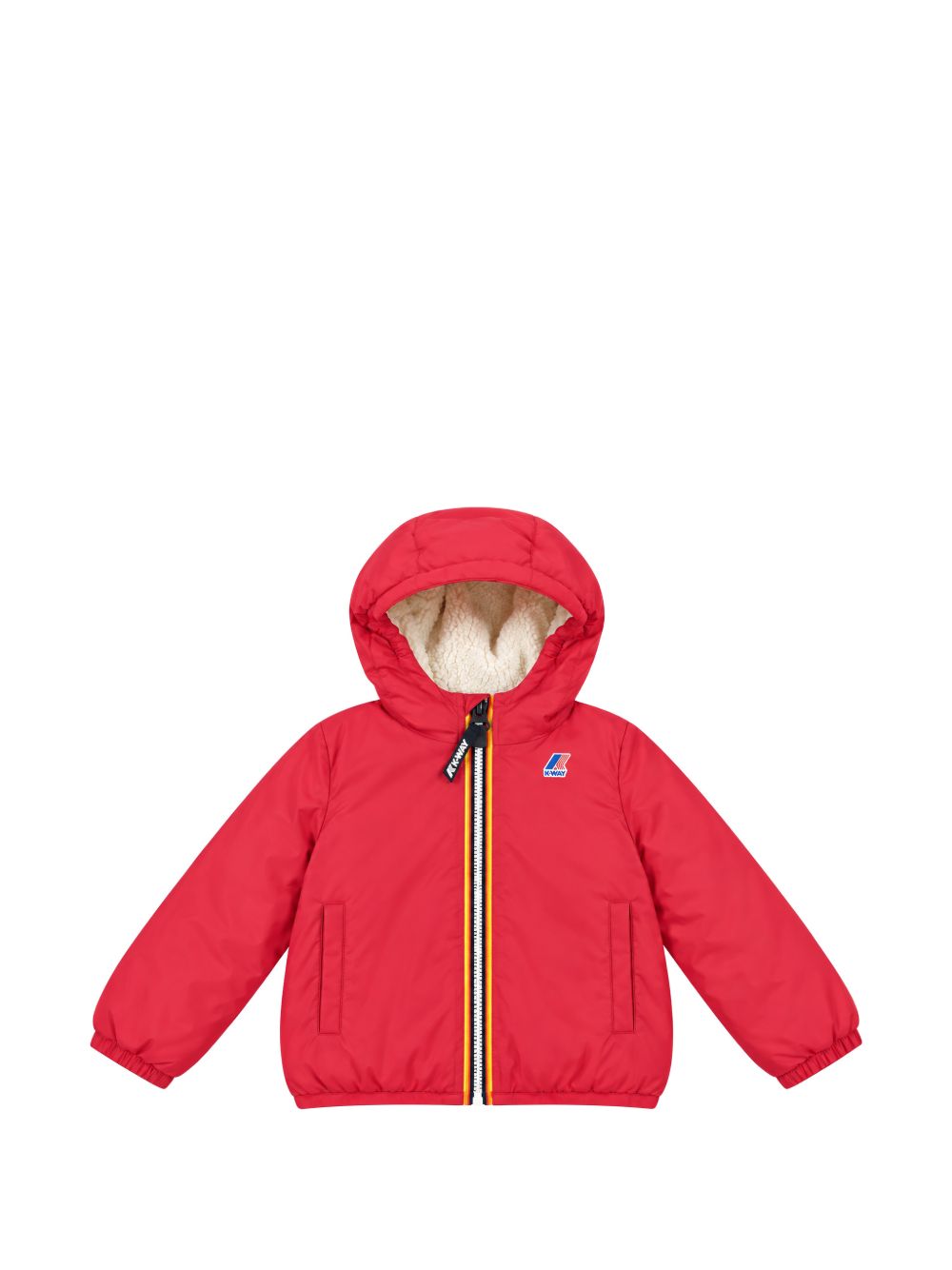 Giubbino per neonati K-Way Kids rosso con fodera in pile K7142RW X6R K-WAY KIDS 