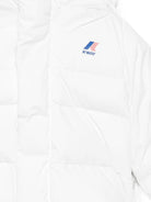 Giubbino per neonati K-WAY Kids bianco con logo sul davanti K7142VW 490 K-WAY KIDS 