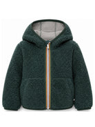 Giubbino per bambini K-WAY Kids verde con tessuto in pile K8136WW DAM K-WAY KIDS 
