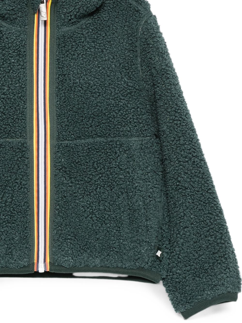 Giubbino per bambini K-WAY Kids verde con tessuto in pile K8136WW DAM K-WAY KIDS 