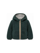 Giubbino per bambini K-WAY Kids verde con tessuto in pile K8136WW DAM K-WAY KIDS 