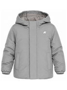 Impermeabile per bambino K Way Kids grigio con cappuccio e logo K8145DW 411 K-WAY KIDS 