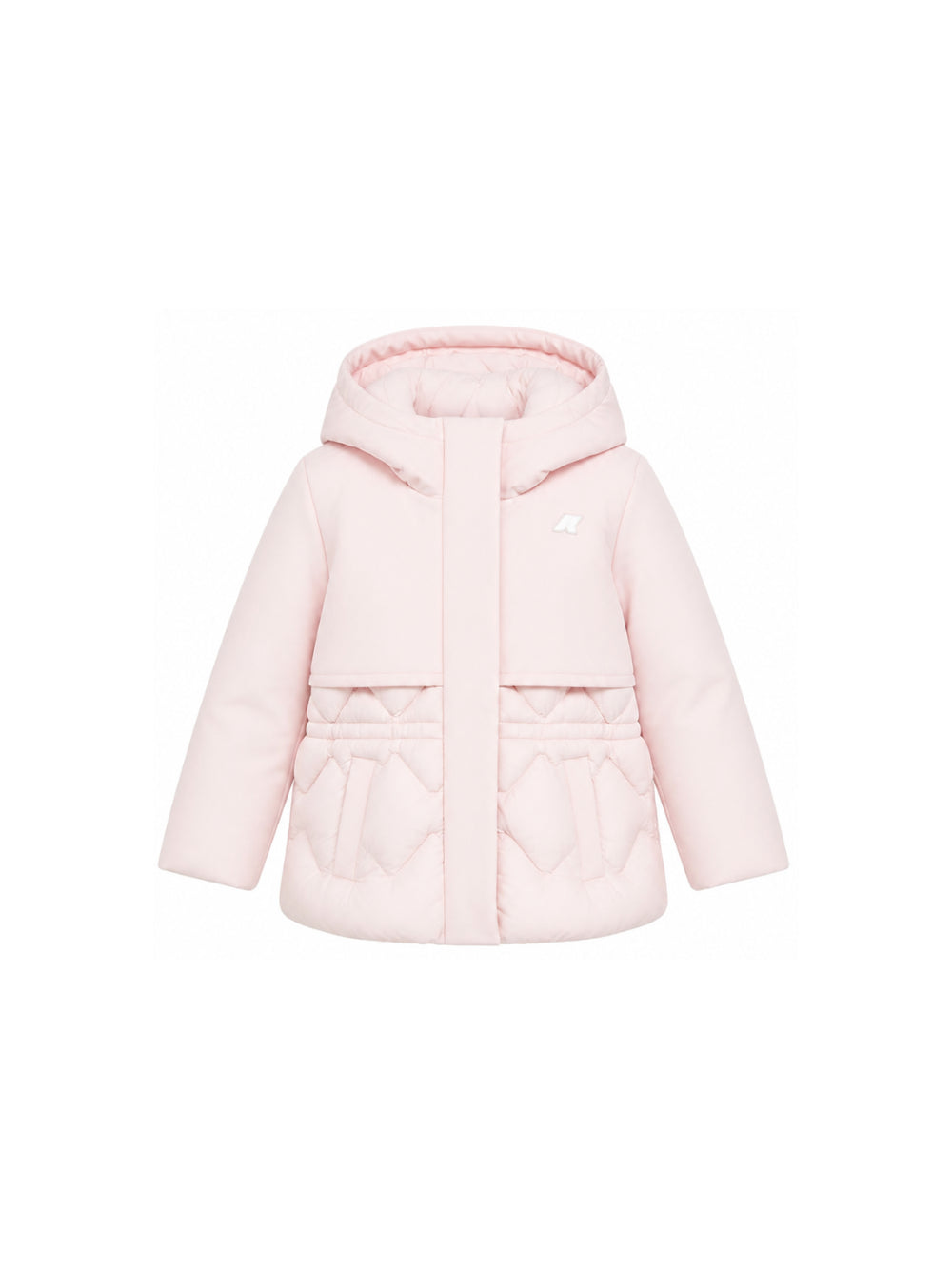Giubbino per bambina K-WAY Kids rosa con design trapuntato K81528W W4U K-WAY KIDS 