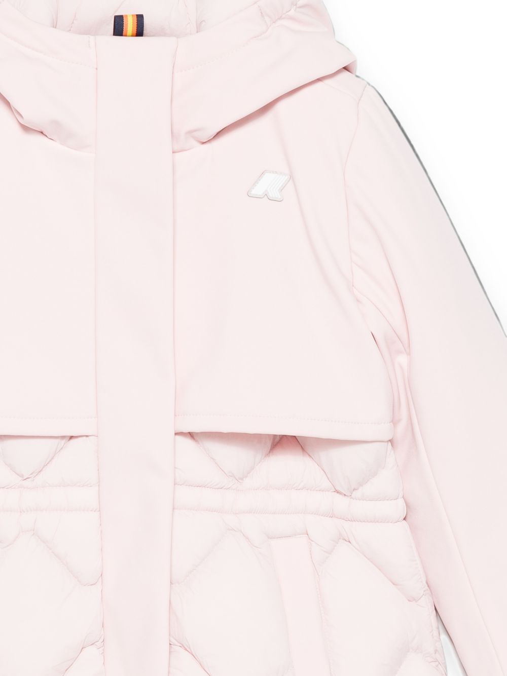 Giubbino per bambina K-WAY Kids rosa con design trapuntato K81528W W4U K-WAY KIDS 