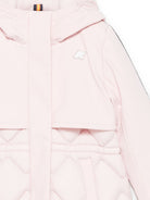 Giubbino per bambina K-WAY Kids rosa con design trapuntato K81528W W4U K-WAY KIDS 