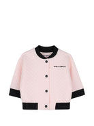 Set tre pezzi per neonata Karl Lagerfeld Kids rosa con logo sul davanti Z31278 46M KARL LAGERFELD KIDS 