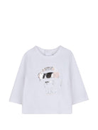Set tre pezzi per neonata Karl Lagerfeld Kids rosa con logo sul davanti Z31278 46M KARL LAGERFELD KIDS 