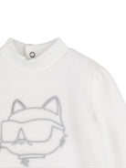 Set felpa e pantaloni per neonata Karl Lagerfeld Kids multicolore con ricamo Choupette sul davanti Z31279 N74 KARL LAGERFELD KIDS 