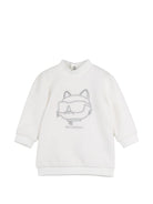 Set felpa e pantaloni per neonata Karl Lagerfeld Kids multicolore con ricamo Choupette sul davanti Z31279 N74 KARL LAGERFELD KIDS 