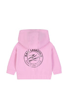 Set tre pezzi per neonata Karl Lagerfeld Kids rosa con stampa Choupette Z31293 47U KARL LAGERFELD KIDS 