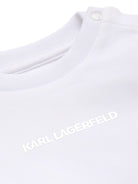 Set felpa e gonna per neonata Karl Lagerfeld Kids bianco e nero con strato in tulle Z31294 10P KARL LAGERFELD KIDS 