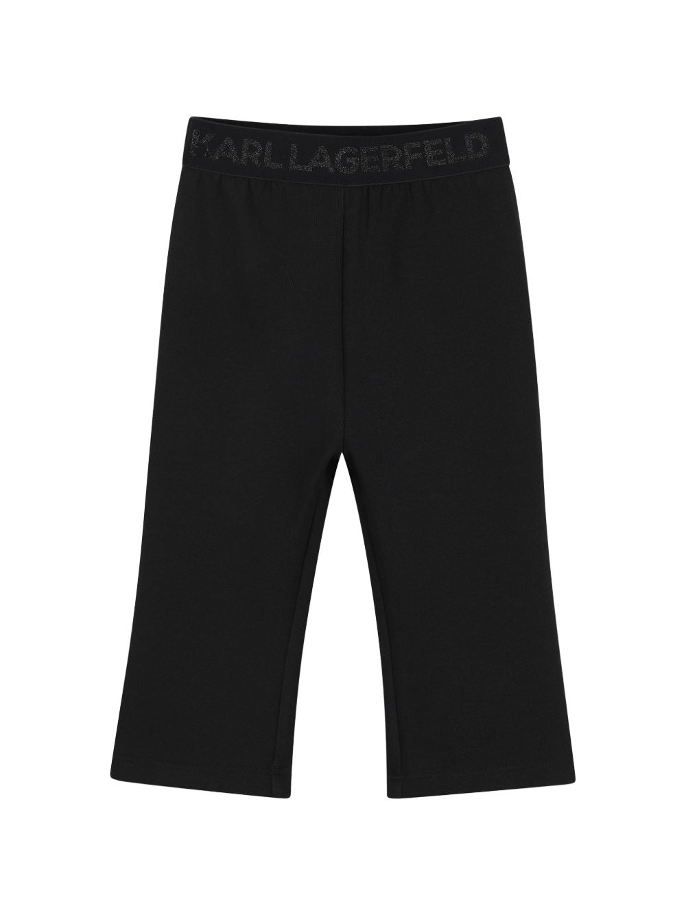 Set tuta sportiva per neonata Karl Lagerfeld Kids nero con stampa logo all-over Z31296 09B KARL LAGERFELD KIDS 