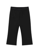 Set tuta sportiva per neonata Karl Lagerfeld Kids nero con stampa logo all-over Z31296 09B KARL LAGERFELD KIDS 