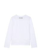 T-shirt per bambini Karl Lagerfeld Kids bianca con stampa grafica Z31307 10P KARL LAGERFELD KIDS 