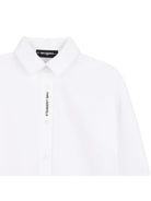 Camicia per bambina Karl Lagerfeld Kids bianca con logo sul davanti Z31316 10P KARL LAGERFELD KIDS 