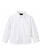 Camicia per bambina Karl Lagerfeld Kids bianca con logo sul davanti Z31316 10P KARL LAGERFELD KIDS 