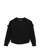 Felpa per bambina Karl Lagerfeld Kids nera con decorazione logo Z31319 09B KARL LAGERFELD KIDS 