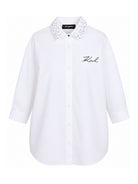 Chemisier per bambina Karl Lagerfeld Kids bianco con decorazione Z31332 10P KARL LAGERFELD KIDS 