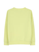 Felpa per bambino Karl Lagerfeld Kids verde con stampa logo Z31370 532 KARL LAGERFELD KIDS 