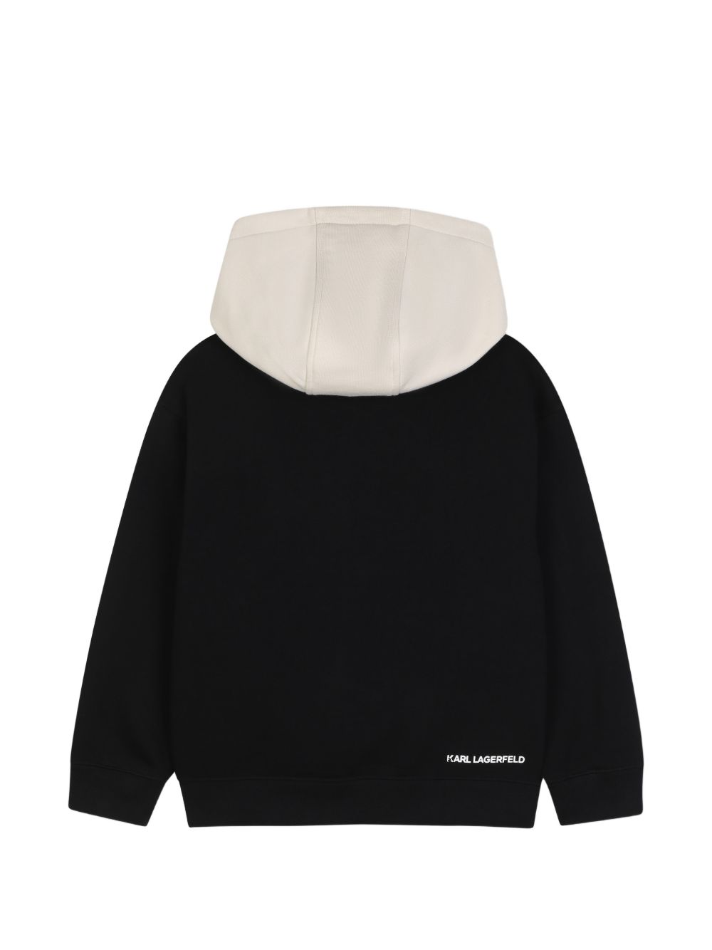 Felpa per bambino Karl Lagerfeld Kids nera con logo sul davanti Z31372 09B KARL LAGERFELD KIDS 