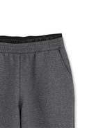 Pantaloni per bambino Karl Lagerfeld Kids grigi con stampa con logo laterale Z31382 A65 KARL LAGERFELD KIDS 