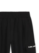 Cargo per bambino Karl Lagerfeld Kids neri con stampa logo Z31387 09B KARL LAGERFELD KIDS 