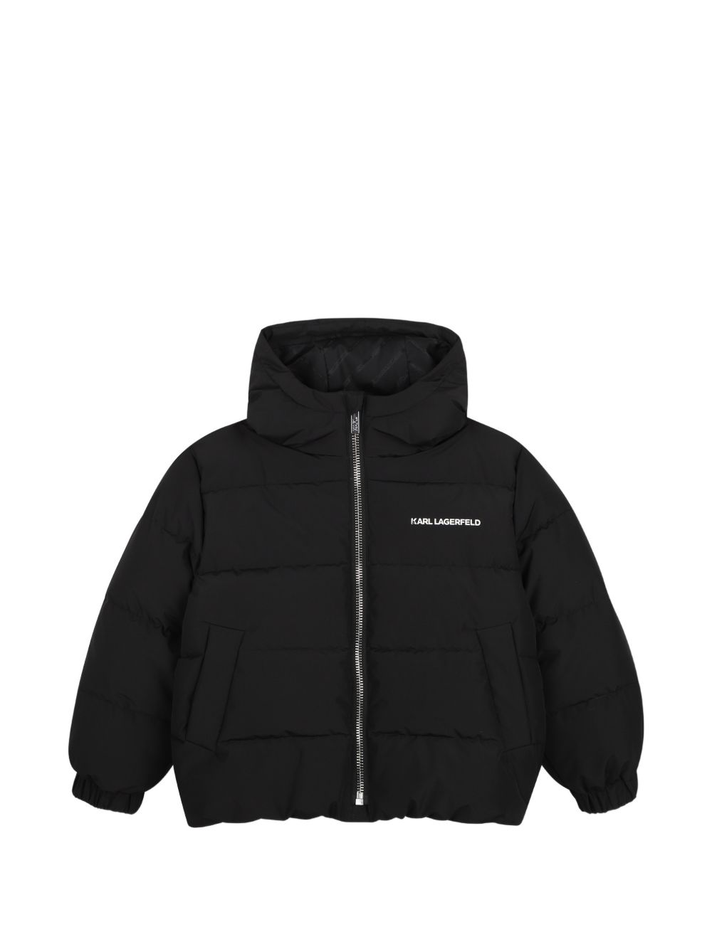 Piumino per bambino Karl Lgerfeld Kids nero con cappuccio Z31393 09B KARL LAGERFELD KIDS 