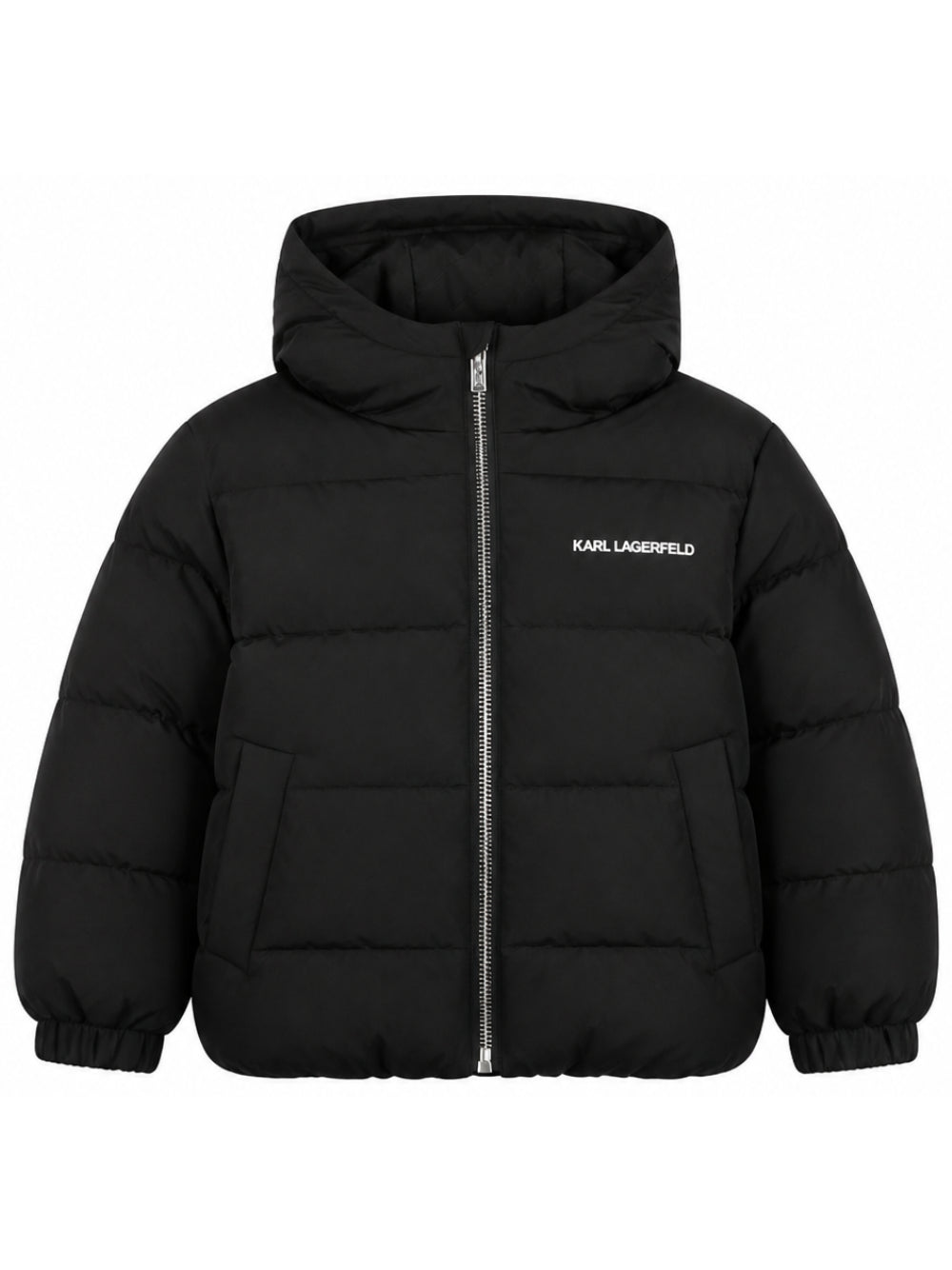 Piumino per bambino Karl Lgerfeld Kids nero con cappuccio Z31393 09B KARL LAGERFELD KIDS 
