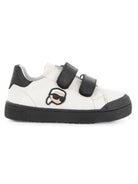 Sneakers in pelle per bambino Karl Lagerfeld Kids bianche con strappo Z31411 M41 KARL LAGERFELD KIDS 