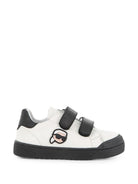 Sneakers in pelle per bambino Karl Lagerfeld Kids bianche con strappo Z31411 M41 KARL LAGERFELD KIDS 