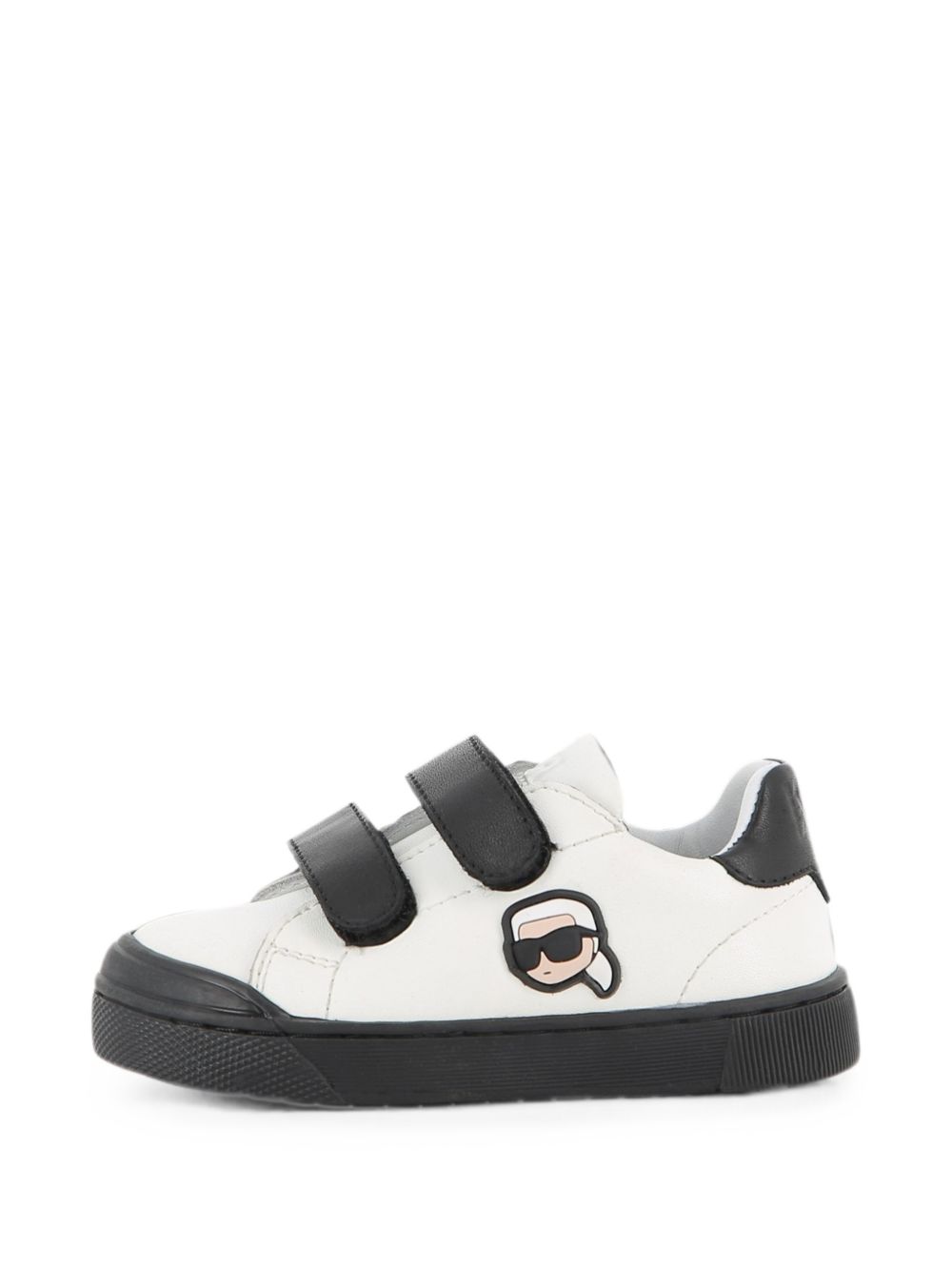 Sneakers in pelle per bambino Karl Lagerfeld Kids bianche con strappo Z31411 M41 KARL LAGERFELD KIDS 