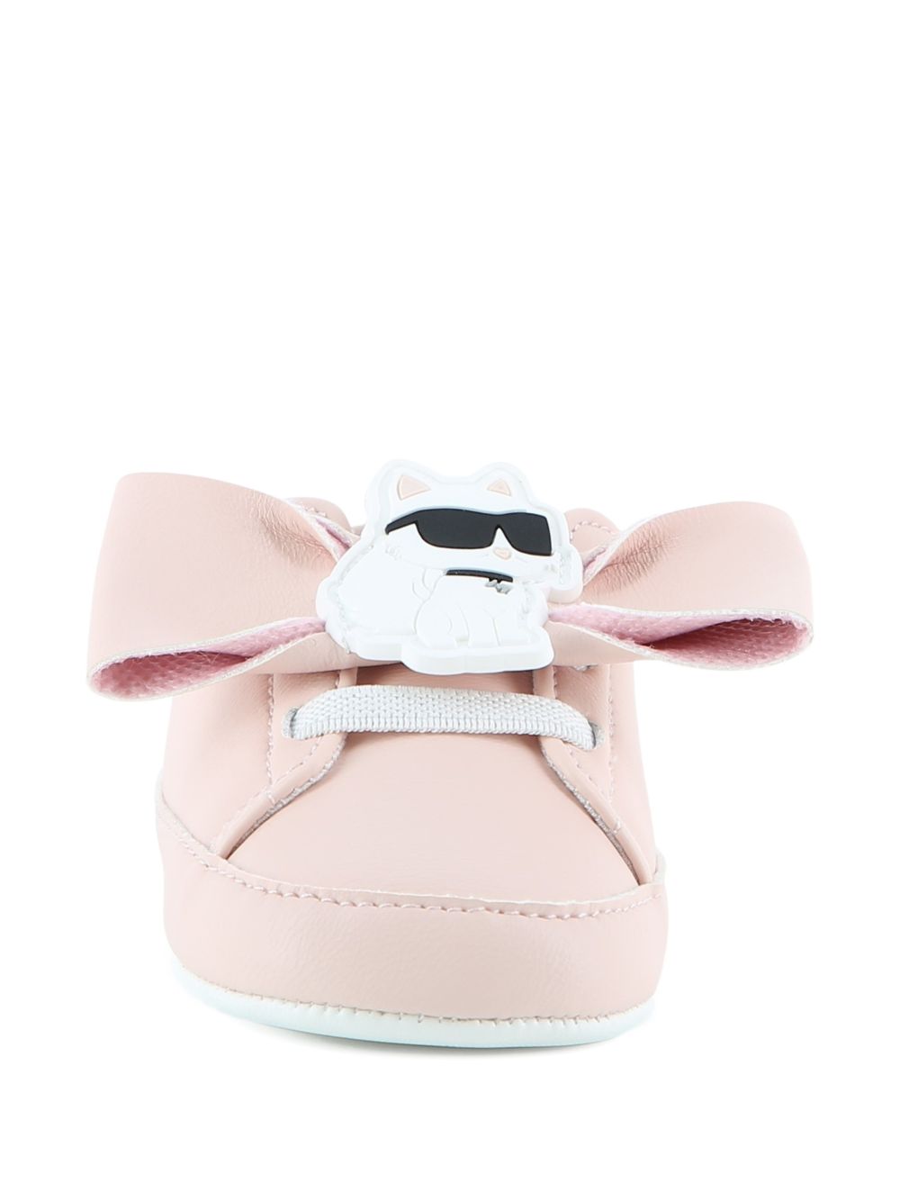 Scarpe primi passi per neonata Karl Lagerfeld Kids rosa con applicazione Choupette Z31412 46M KARL LAGERFELD KIDS 