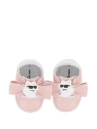 Scarpe primi passi per neonata Karl Lagerfeld Kids rosa con applicazione Choupette Z31412 46M KARL LAGERFELD KIDS 