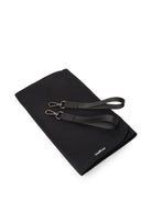 Borsa fasciatoio per neonati Karl Lagerfeld Kids nera con logo con strass sul davanti Z31415 09B KARL LAGERFELD KIDS 