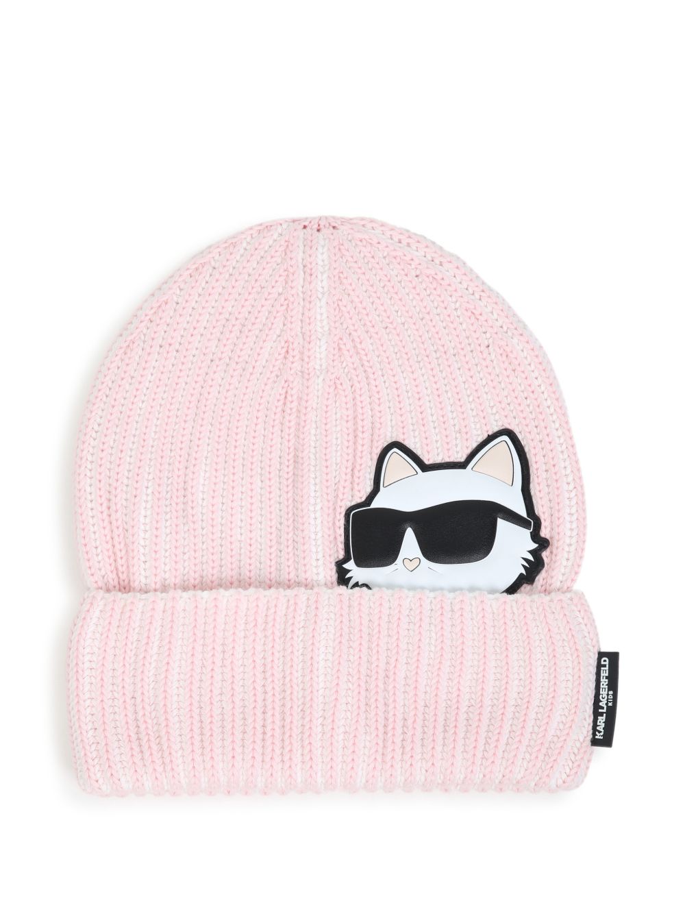 Berretto Choupette per bambina Karl Lagerfeld Kids rosa con applicazione Z31426 471 KARL LAGERFELD KIDS 