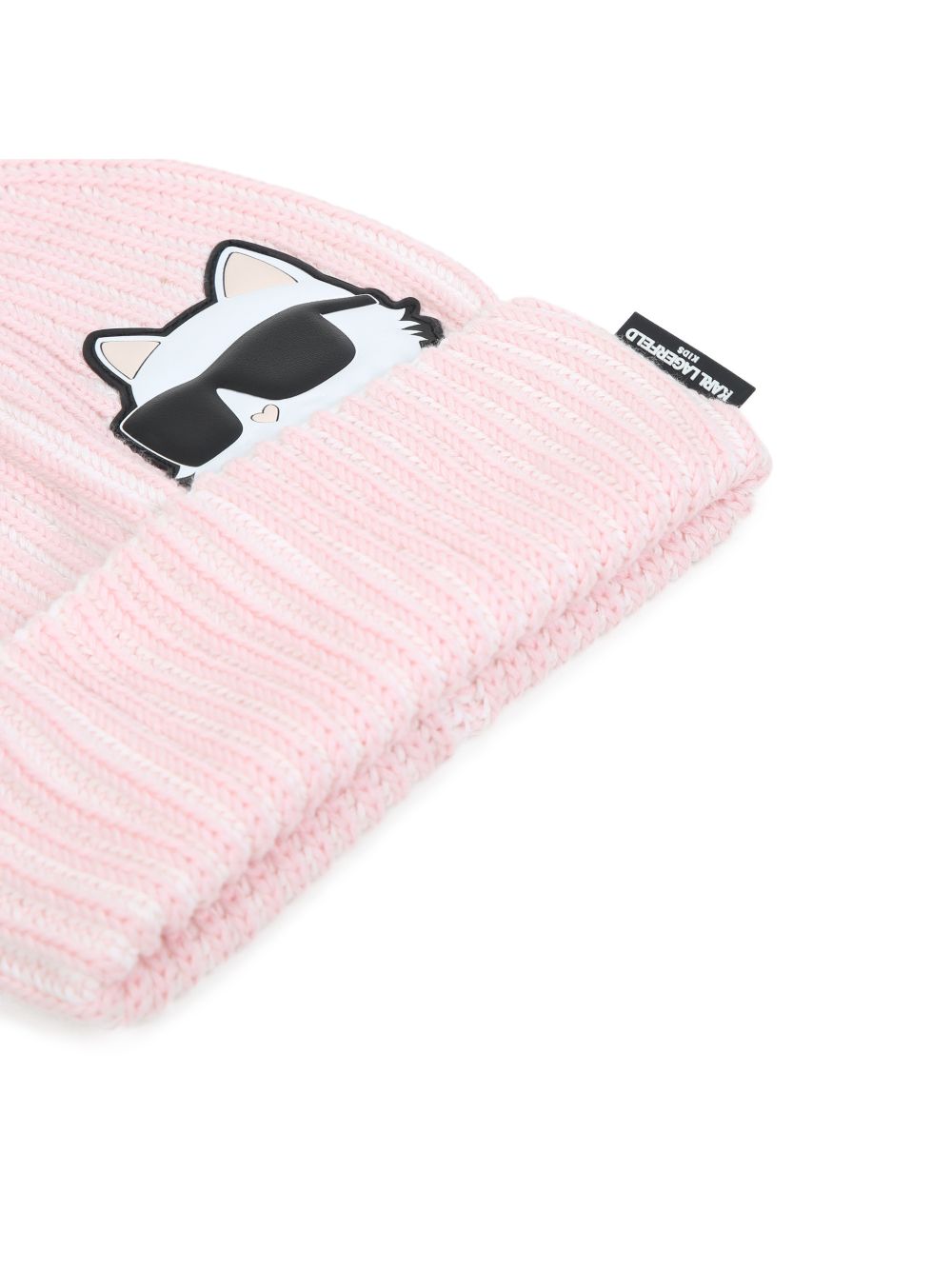 Berretto Choupette per bambina Karl Lagerfeld Kids rosa con applicazione Z31426 471 KARL LAGERFELD KIDS 
