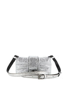 Borsa a tracolla per bambina Karl Lagerfeld Kids argento Ikon Choupette con dettaglio a fiocco Z31435 016 KARL LAGERFELD KIDS 